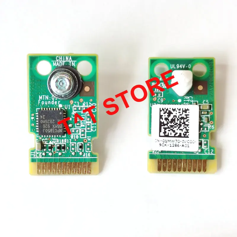 Original para Dell Poweredge R640 R740 R440 R540 T440 T640 Módulo de Plataforma Confiável Tpm 2.0 14g 1mw70 01mw70 Funciona