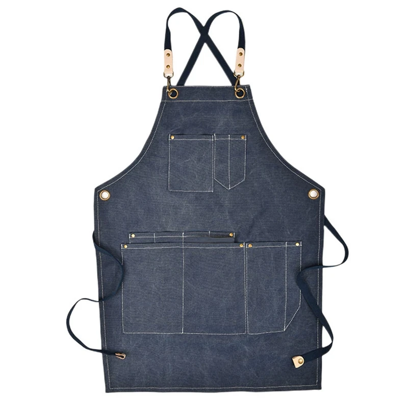 Delantal de jardinería de lona con bolsillos Delantal de taller de jardín para hombres y mujeres