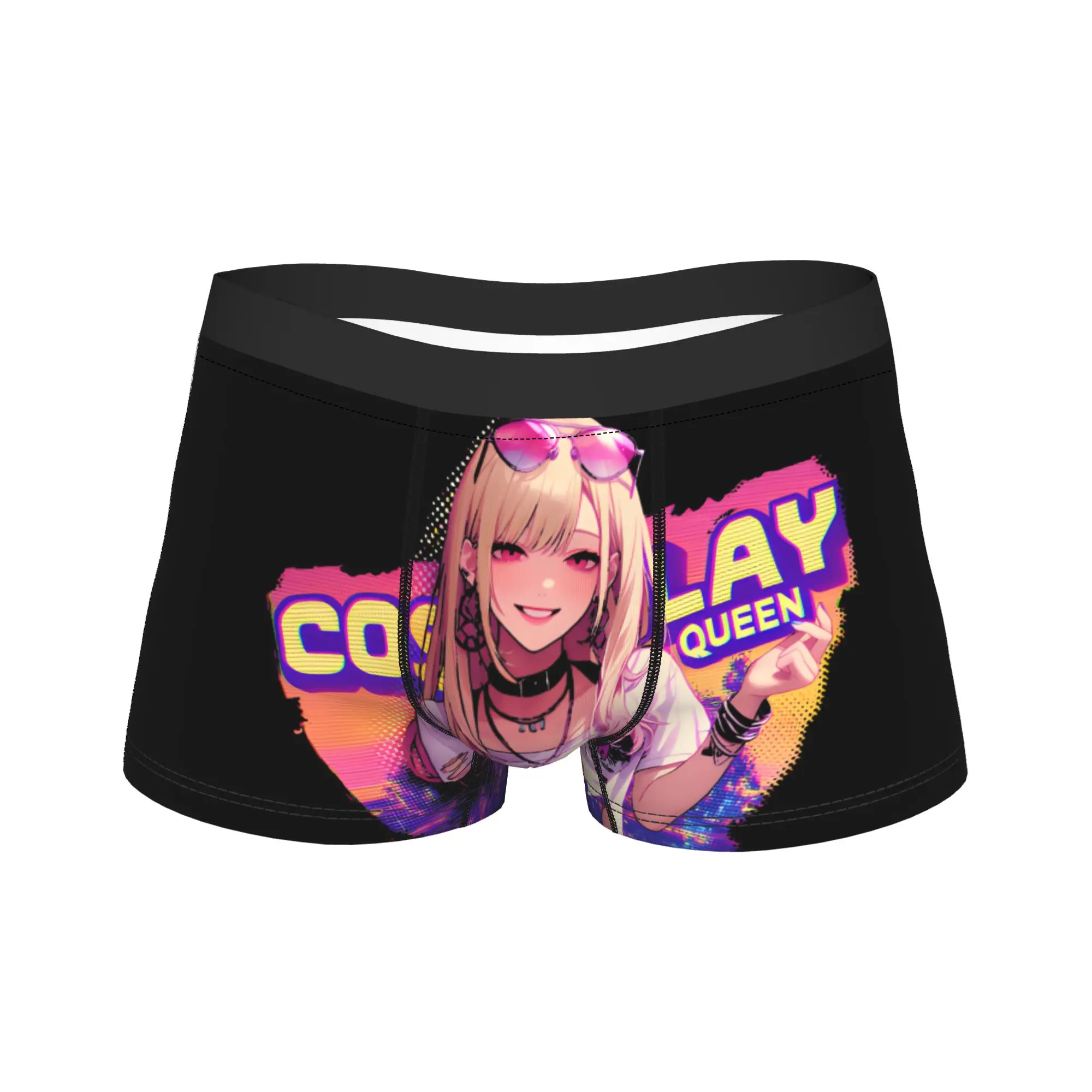 Marin Kitagawa Anime Cosplay Queen Fashion Art Underwear Underpants Custom Shorts Briefs For Men Pouch Plus Size Boxer Shorts