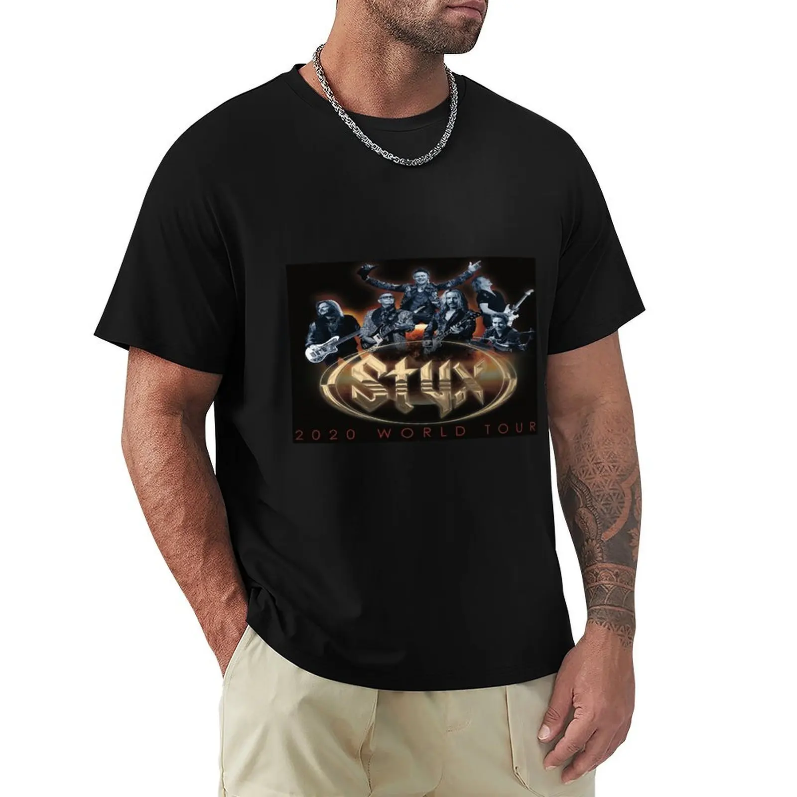 

STYX band logos favorite T-Shirt Casual Daily Graphic Tee