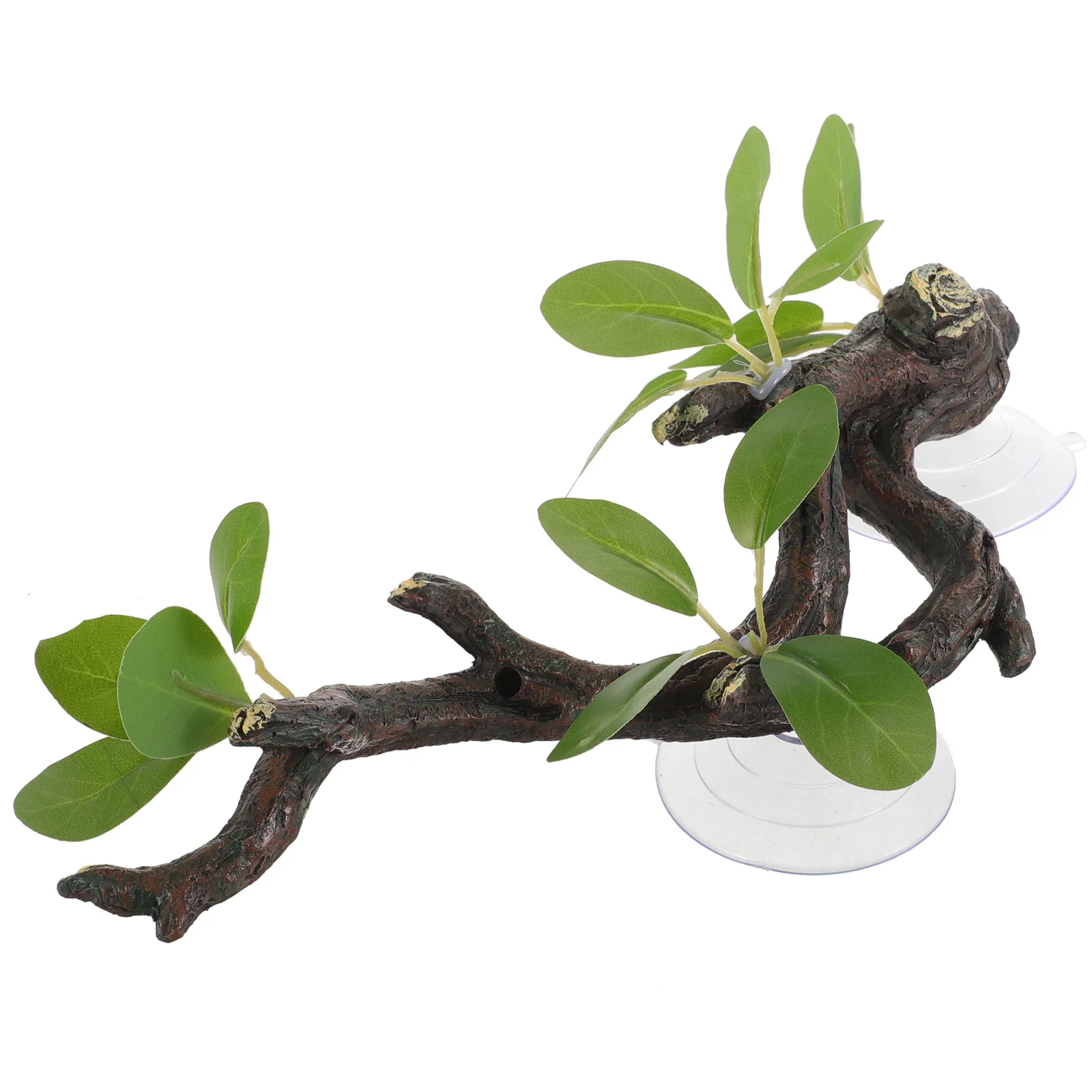 

Artificial Resin Tree Branch Terrarium Decoration Fake Snake Climbing Branch Reptile Habitat Accessories with Sucker