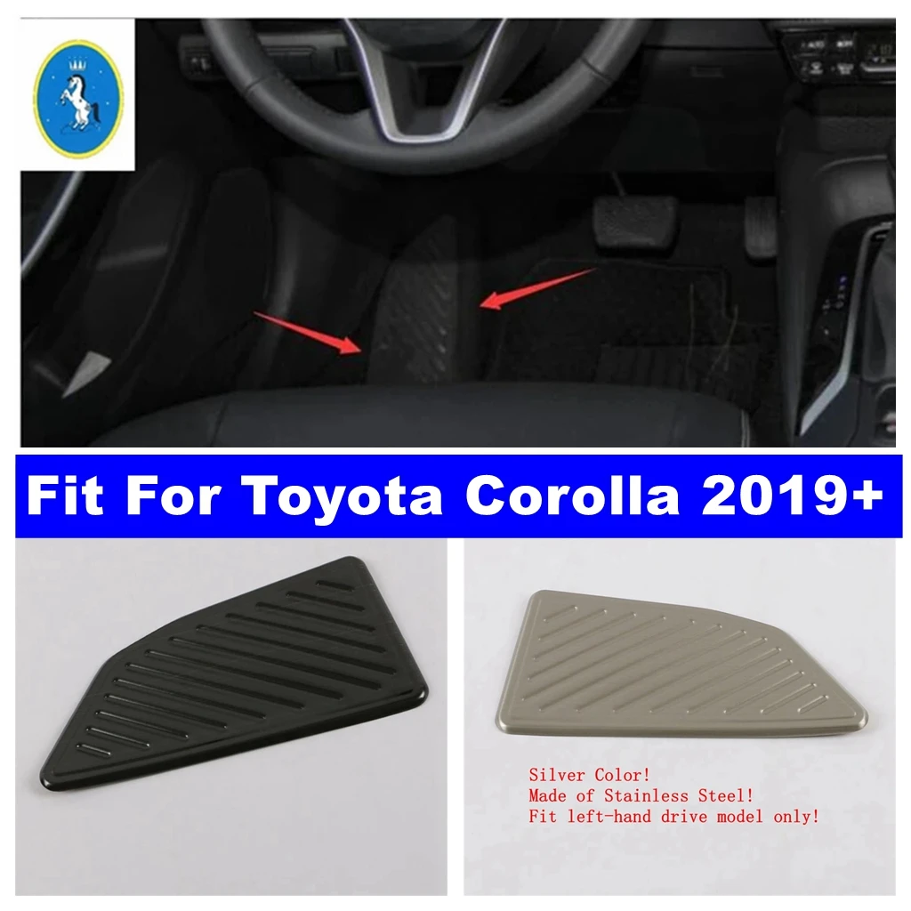 Auto Interior Accessories Left Side Footrest Foot Rest Pedal Pad Non-slip Plate Cover Trim Fit For Toyota Corolla 2019 - 2024