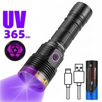 Powerful UV Flashlight 20W 365nm/395nm Ultraviolet Detection light Invisible Rechargeable Torch for Urine Pet Stains Bed Convoy
