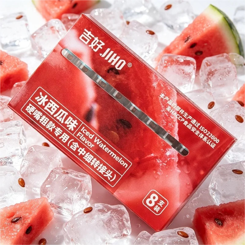 Ice Watermelon Flavor For Thick Thin Tobacco Filter Portable Crush Ball Disposable Reduce Tar Smoke Filter Fruit Cigarette Tool