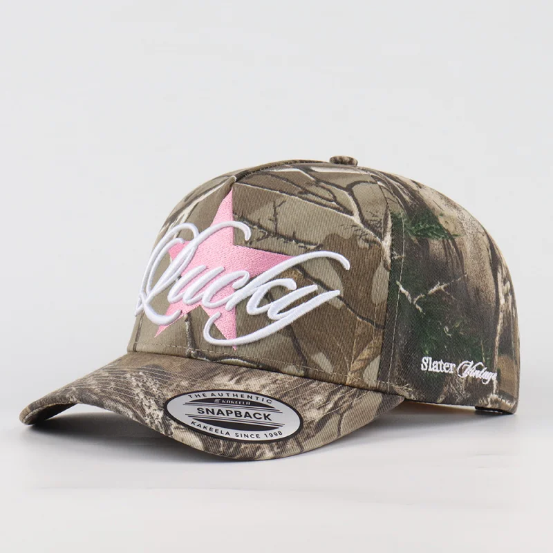 

Высококачественная индивидуальная уличная камуфляжная кепка с вышивкой и логотипом, классическая спортивная бейсболка, хлопковая 5-панельная шляпа Snapback