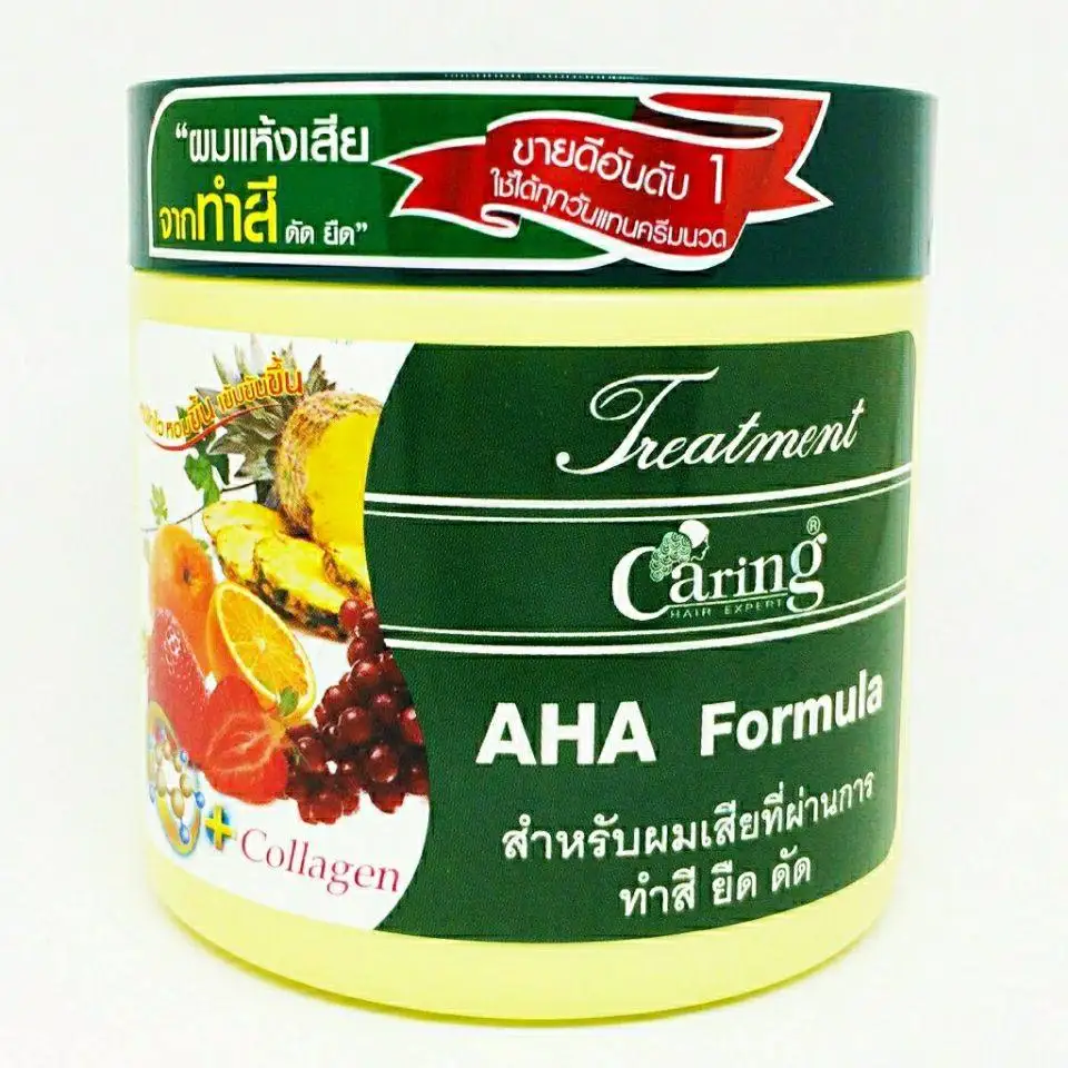 Thai Fruit Collagen Hair Mask with AHA Formula, Exfoliates & Revitalizes Scalp, Nourishing Treatment