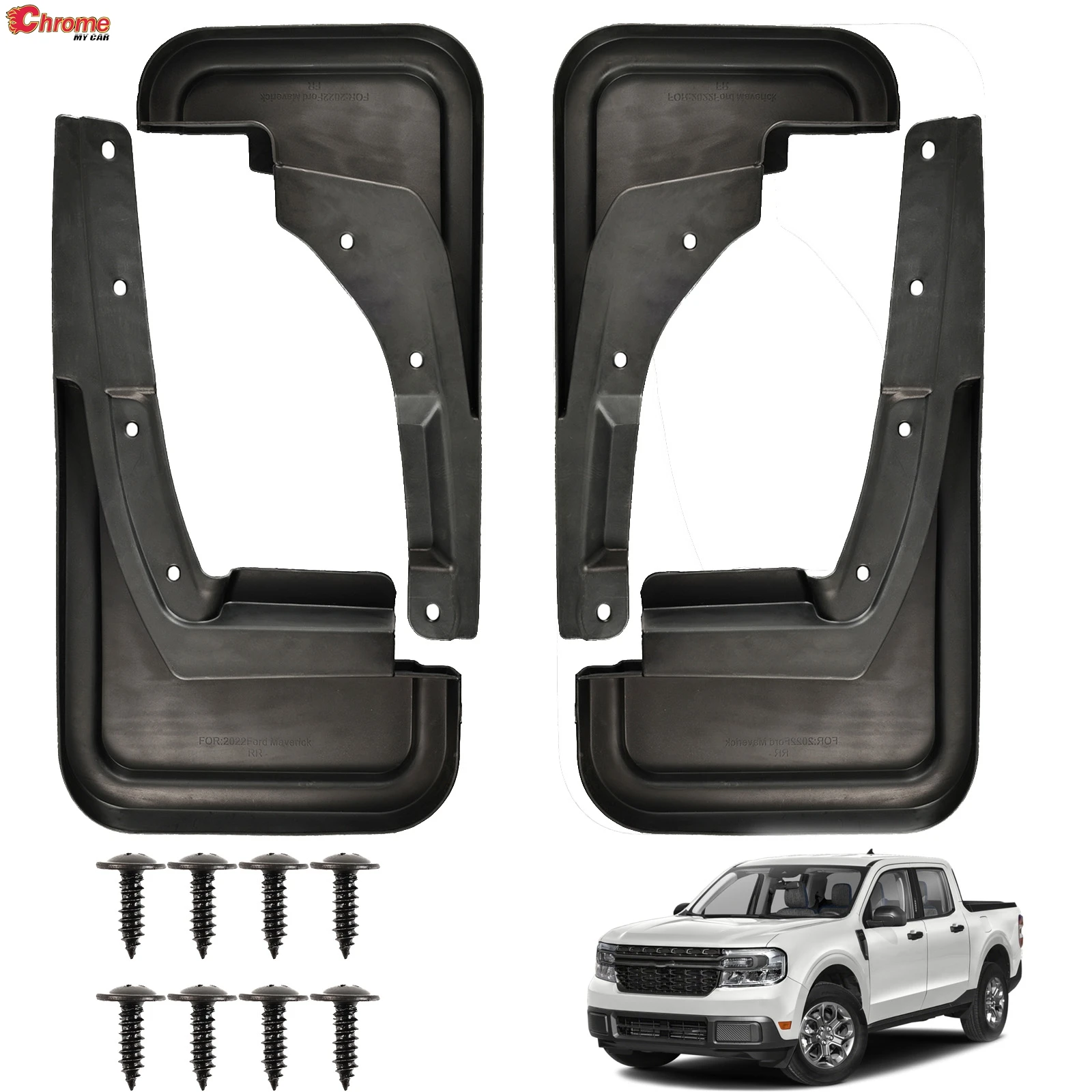 

Комплект из 4 брызговиков (передние и задние) для Ford Maverick 2022-2025 – Аксессуары для автомобиля