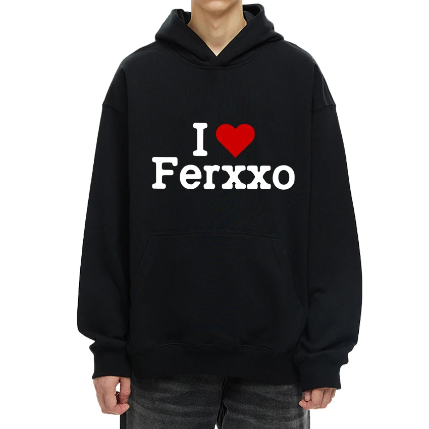 

Hot sale I Love Ferxxo Feid Shirt Fashion y2k Hoodie 2024 Men Women Casual Oversized pullovers Unisex Fleece Long sleeve Tops