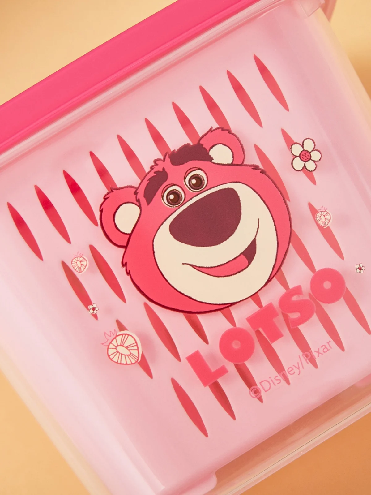 Miniso-lavabo de oso de fresa fresca simple, lavamanos de dibujos animados, cocina doméstica de alto valor, cesta de drenaje Doble