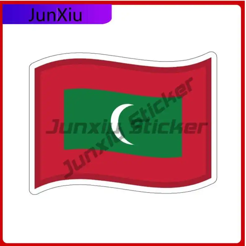 

Maldives Flag Sticker Maldivian Flag Fun Rv Camper Windows Windshield Luggage Kayak Suv Motorcycle Bumper Phone/phone Case Stick