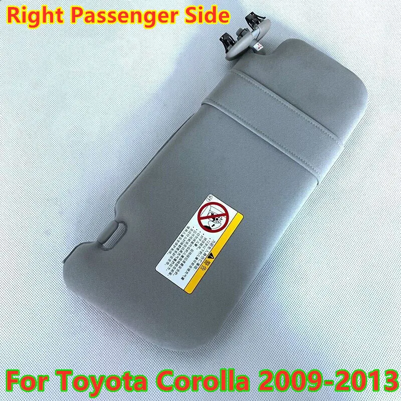 

Серое зеркало для макияжа со стороны пассажира и солнцезащитным козырьком для Toyota Corolla 2009-2013