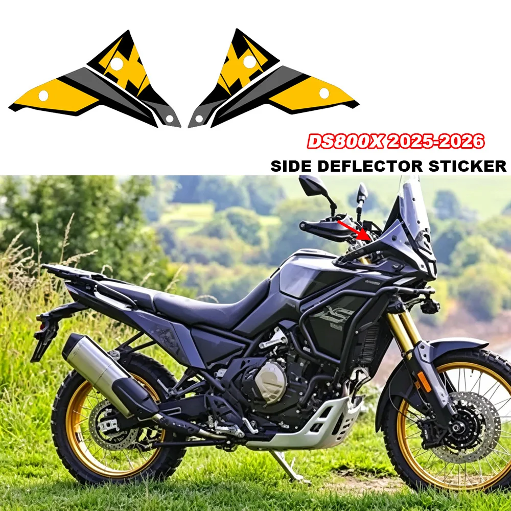 For Voge DS 800X Rally Side Air Deflector Sticker DS800X 2025 Motorcycle Accessories Side Wind Deflector Decorative Sticker