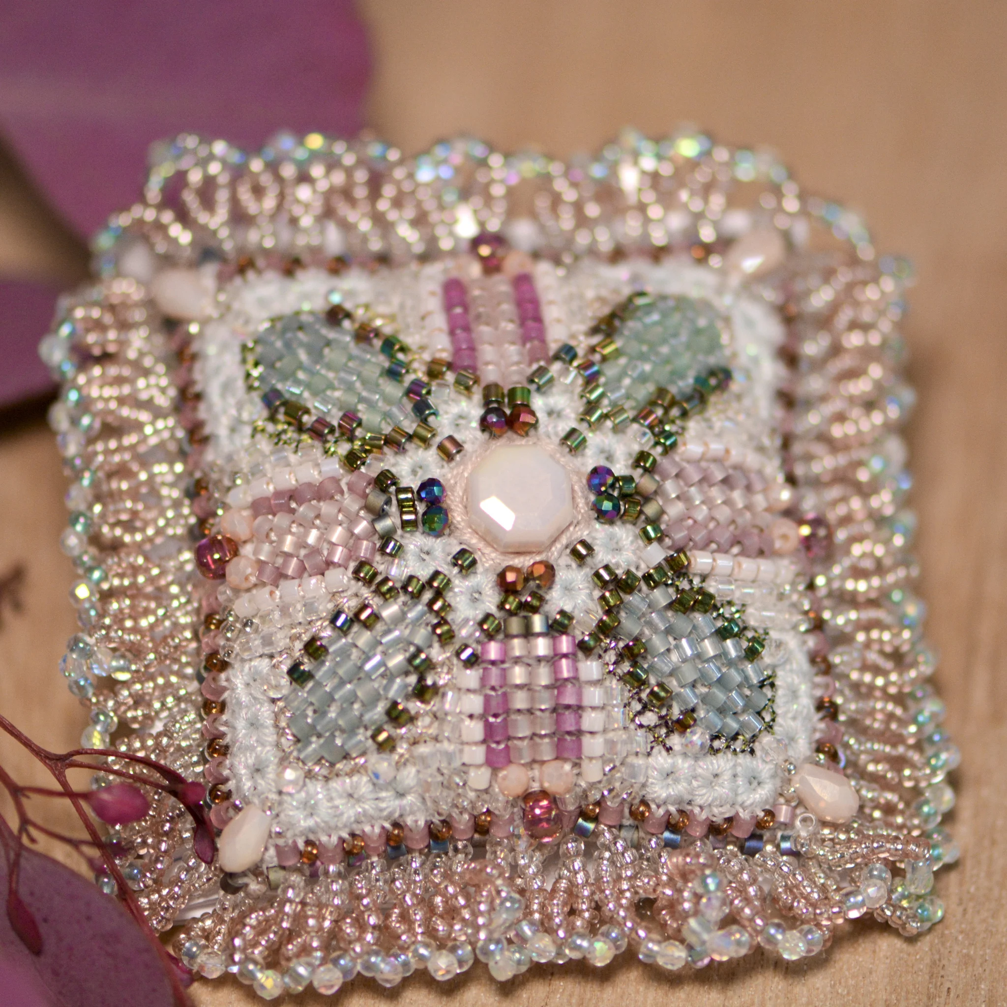 

I es Garden ternoon Tea Small Tulip Embroidery Kit Artistic High Aesthetic Value Cross Stitch Cotton Fabric Modern Simple