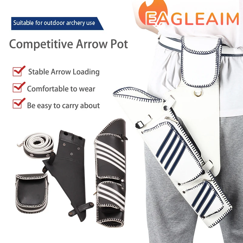

Athletic Archery Arrow Quiver Adjustable Strap Waist Hip Quivers Portable Arrow Bag For Compound/Recurve Bow Hunting Shooting Ac