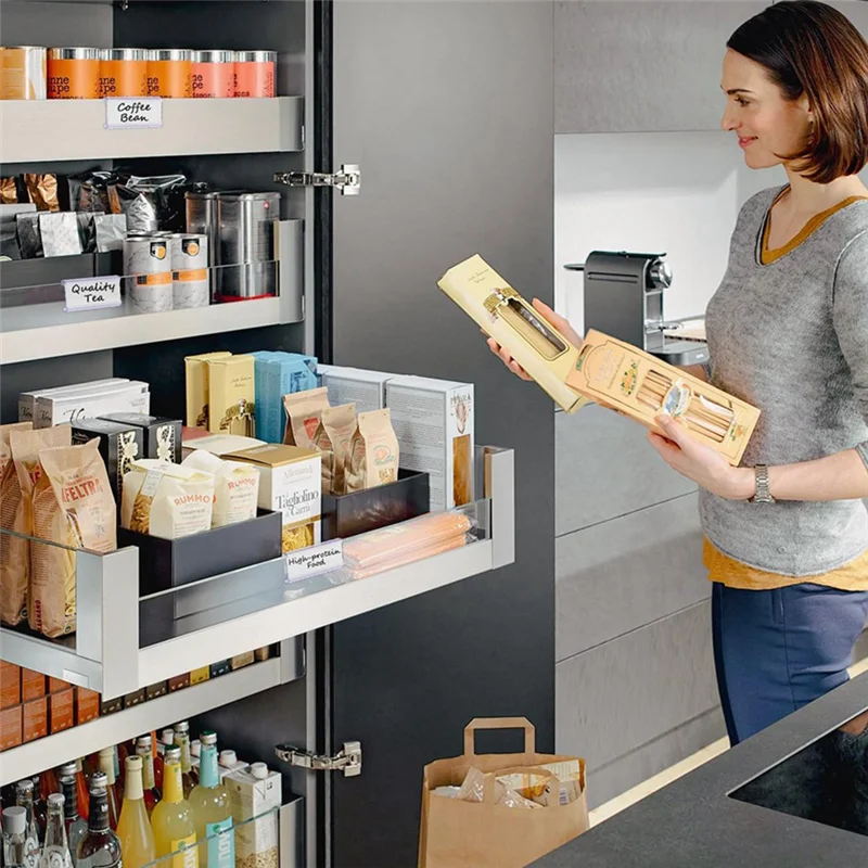 EDT-100 Pcs Wire Shelf Label Holders With 100 Paper Inserts,Wire Label Holder Plastic Shelf Tags Compatble 1-1/4Inch Shelves