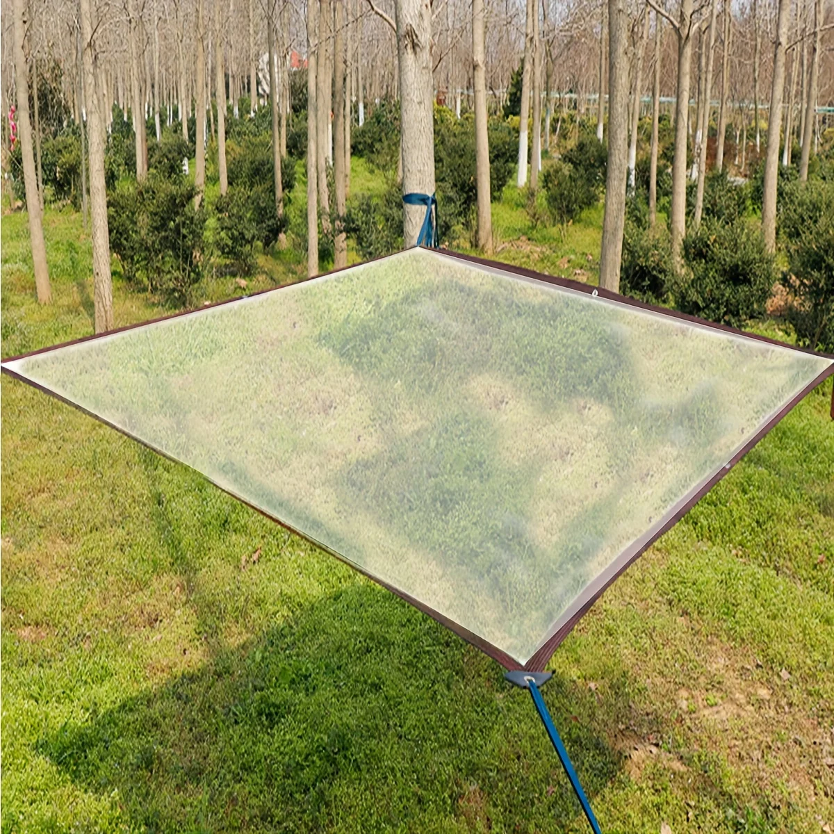 تسليم حبال ربط وقماش شفاف مقاوم للماء - سيتم إعطاء حبال ربط كهدية عند الشراء، وحل مشكلك