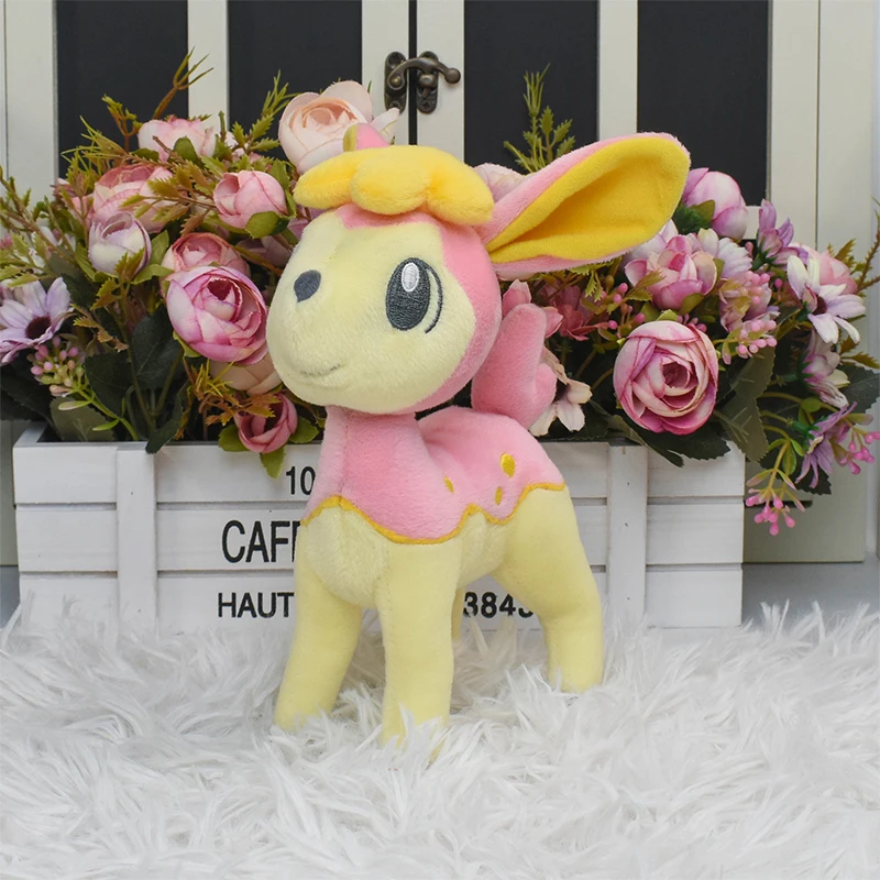 8 pulgadas Kawaii Pokemon Deerling Victini Snivy Emolga Tepig juguete de peluche Linda figura de Anime divertido muñeco de peluche de dibujos animados