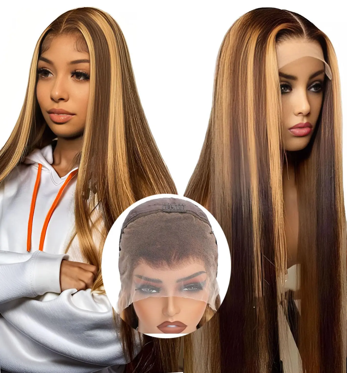 

Highlight Ombre Wig 13x6 Hd L ace Frontal Wigs 13x4 Honey Blonde Lace Front Wig Straight Lace Front Wigs For Women 200 Density