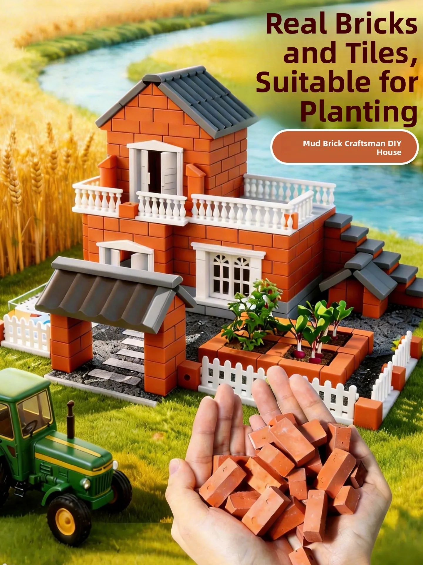 real-brick-and-tile-building-toy-set-for-boys-diy-handcrafts-construction-house-model-educational-toy-from-china-dq329