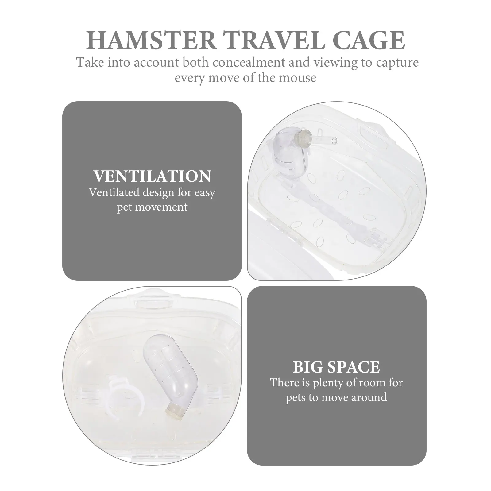 

Out of The Cage Plastic Hamster Carrier Carrying Case Guinea Pig Hamsters Carriers Abs Pet Travel