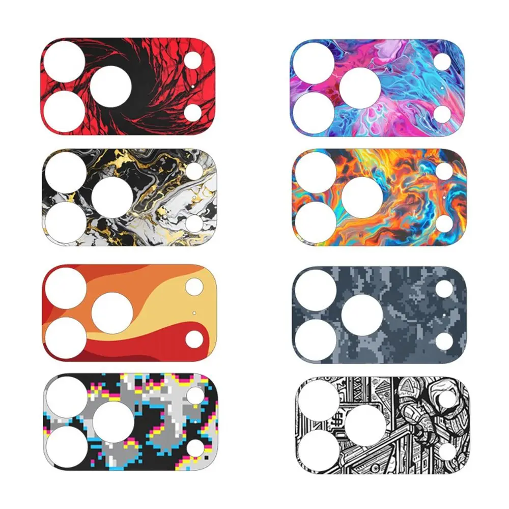 

2PCS Full Cover Lens Protector Anti Scratch Matte Frosted Lens Color Skin Sticker for iPhone 17 Pro Max for 17Pro