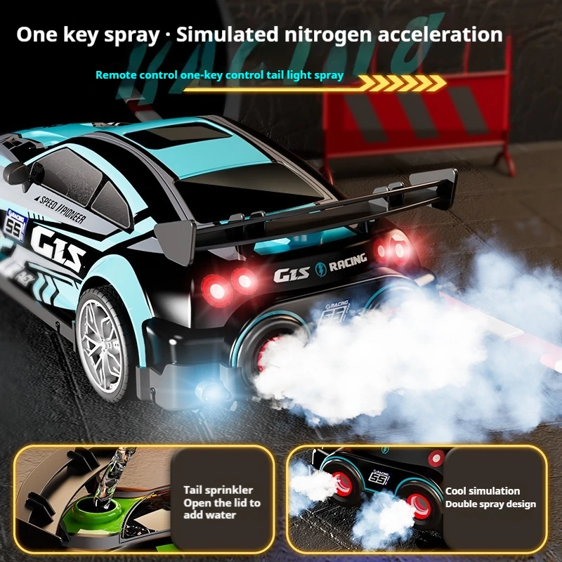 Rc Auto da corsa ad alta velocità Giocattolo Resistente agli urti Assorbente agli urti 4wd Sport da corsa Spray Drift Simulazione Racing Boy Regalo di compleanno