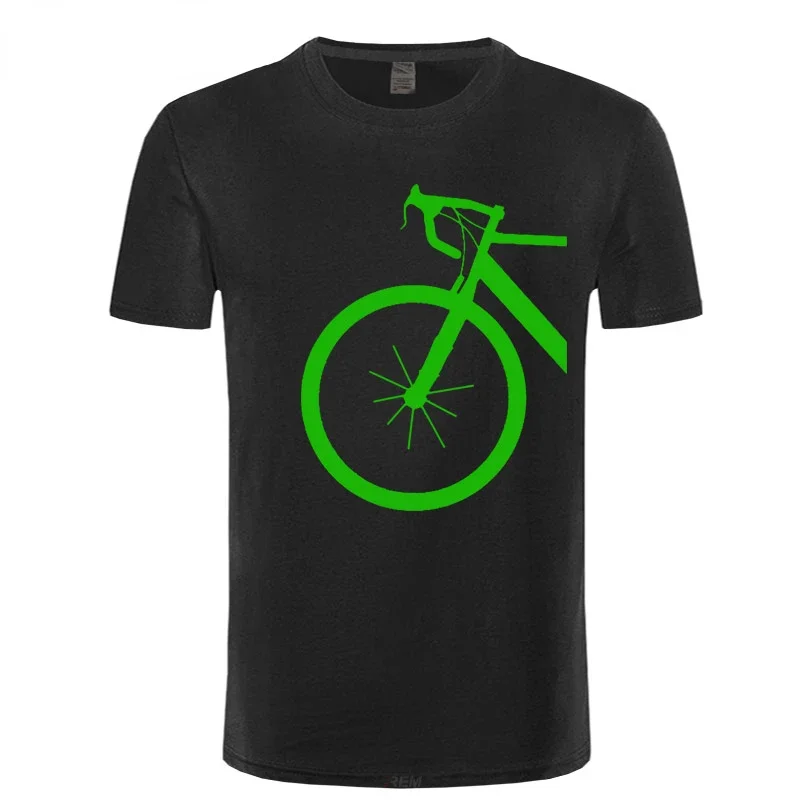 Fashion Design Bicycle Bike Design Men T-shirt Colors Humor Leisure Cotton Tops Comfortable Blouse Creative Cool Casual Pattern