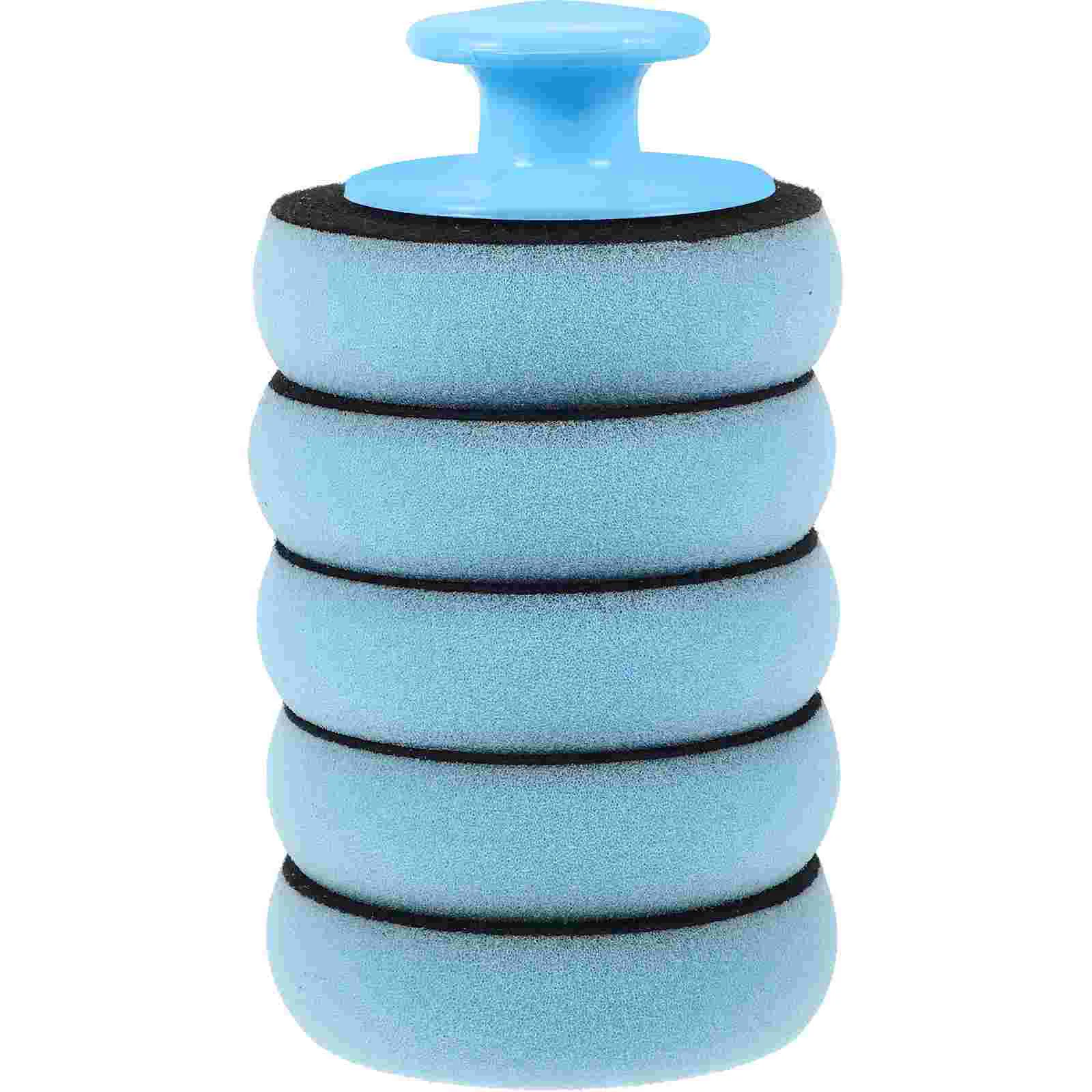 

Car Waxing Sponge Auto Body Repair Buffing and Polishing Pads High Density Sky-blue