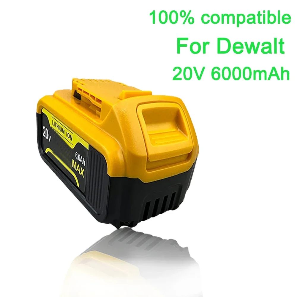 

Аккумулятор для электроинструмента Dewalt, 20 в, 6000 мАч, dcb180 dcb181 dcb182 dcb201