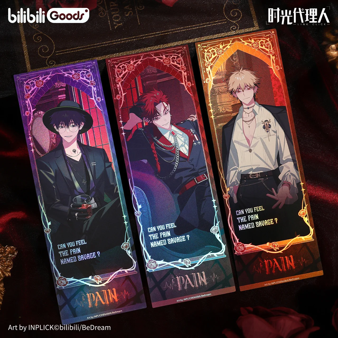 Genuine Link Click M.O.D RE:WIND Top Secret Gift Box Charles Felix Vein Tinplate Badges Pendant Laser Ticket Cosplay Accessories