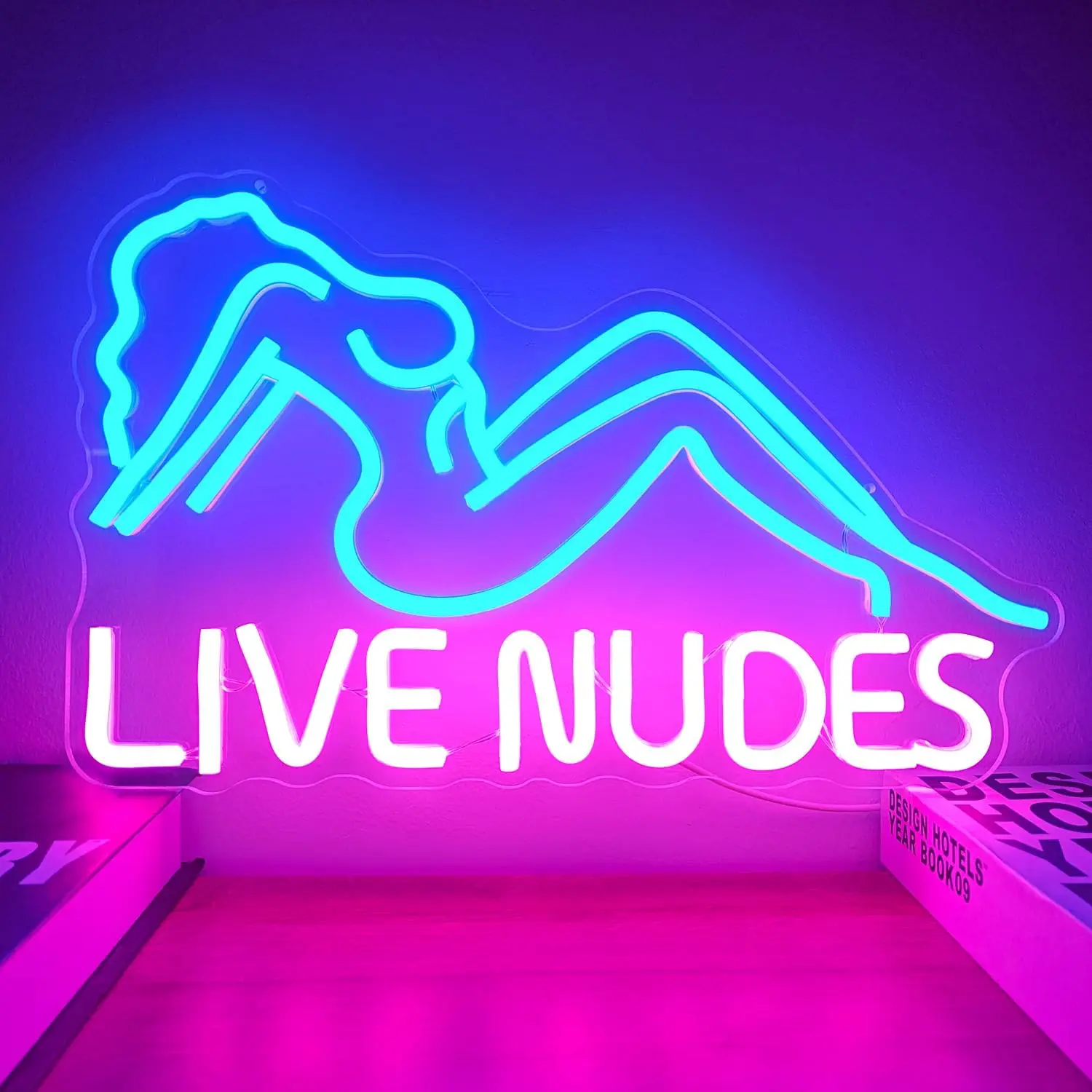 

Неоновая вывеска Live Nudes с регулируемой яркостью, энергоэффективный ночник для бара, паба, спальни, мужской пещерный декор, вечерние настенный декор, художественный подарок на день рождения