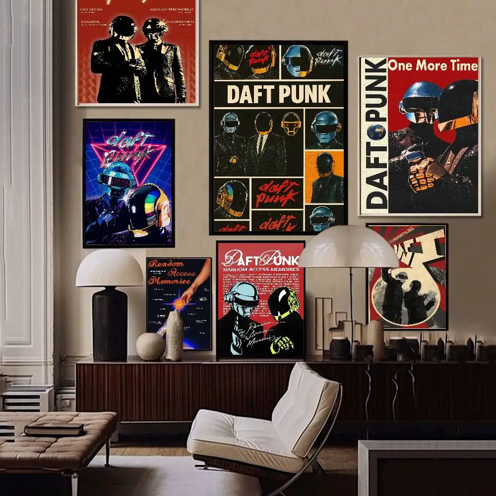 D-Daft P-Punk Rock Band Classic Movie Posters HD Quality Poster Wall Art Painting Study Nordic Home Decor