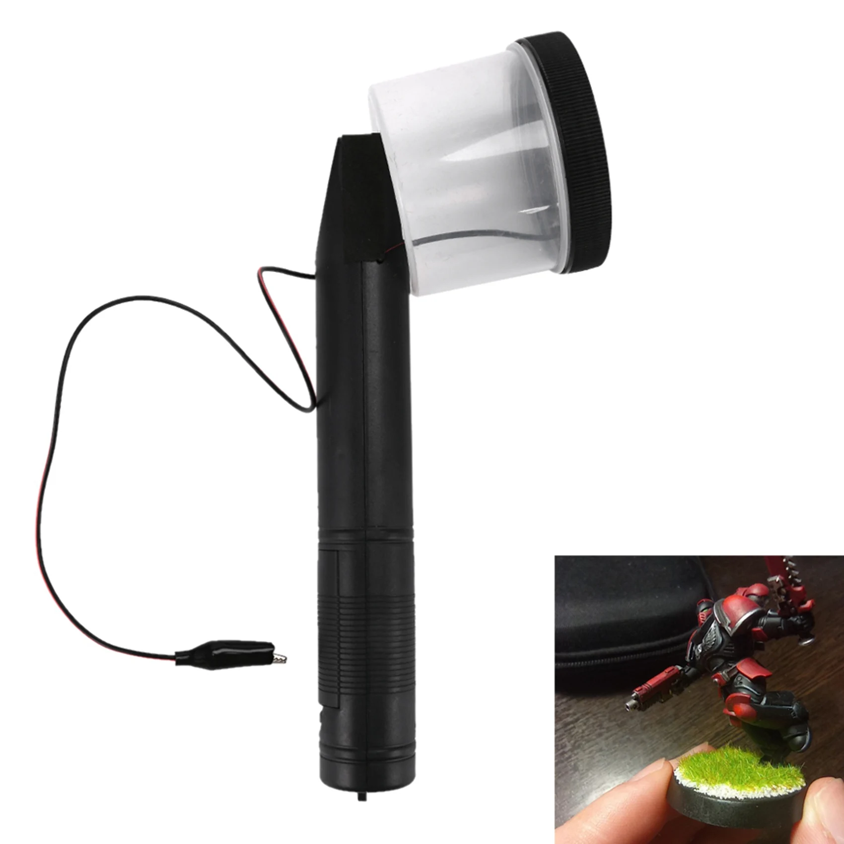 

AS94-Mini Portable Electrostatic Flock Applicator /Static Grass/Static Flock Master Applicator Battery Powered