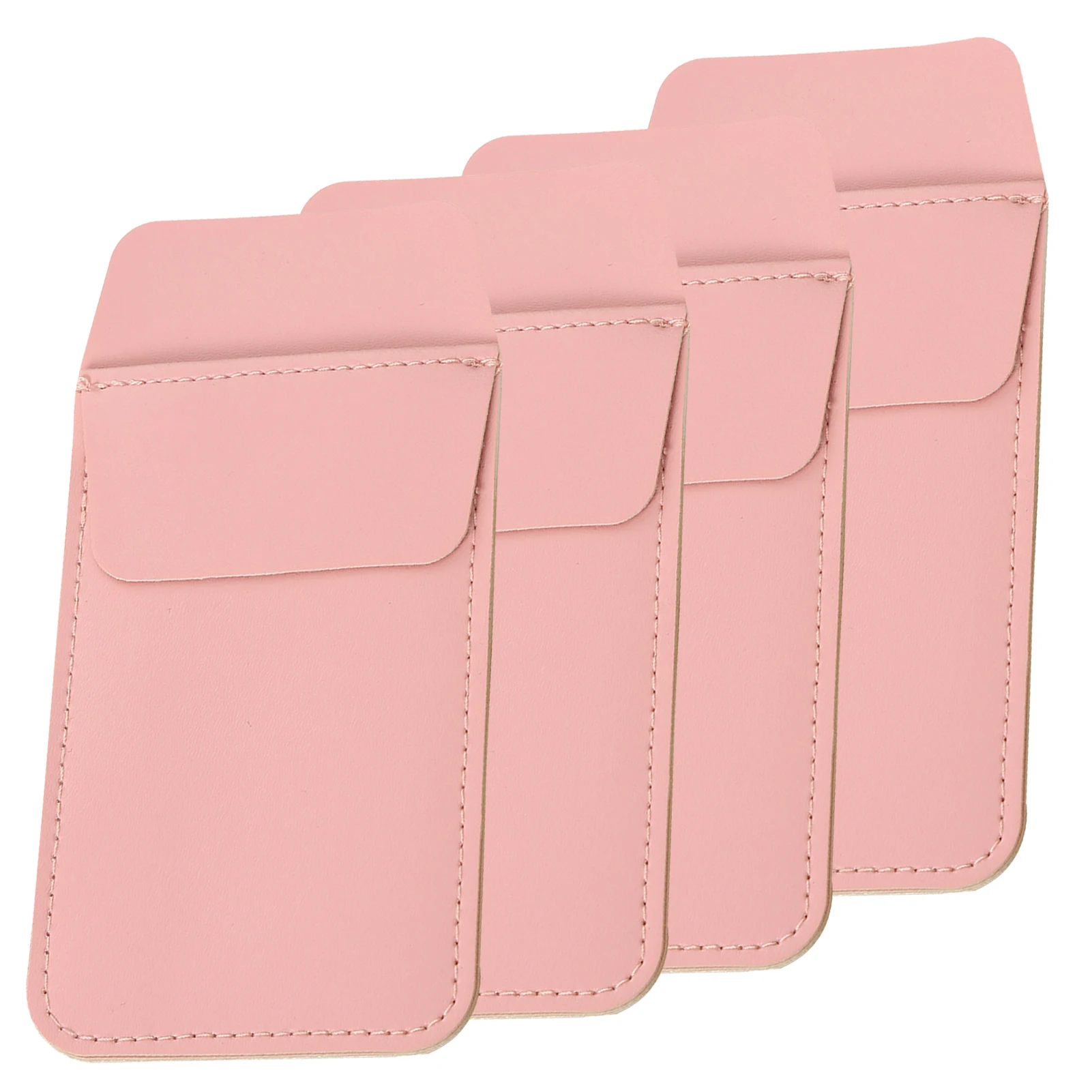 ปากกาดินสอป้องกันกระเป๋าหนัง PU อเนกประสงค์4ชิ้นแขนใช้งานสะดวกทนทานสำหรับเสื้อผู้ชายทนทานกันรั่ว