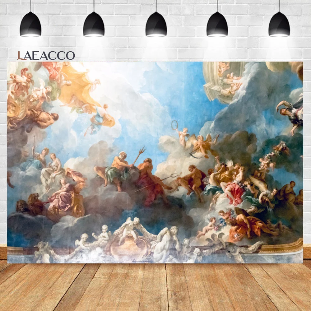 Laeacco Nativity Scene Photography Backdrops Jesus Birth Angel Christian Room Decor Photo Backgrounds Photozone For Photo Studio