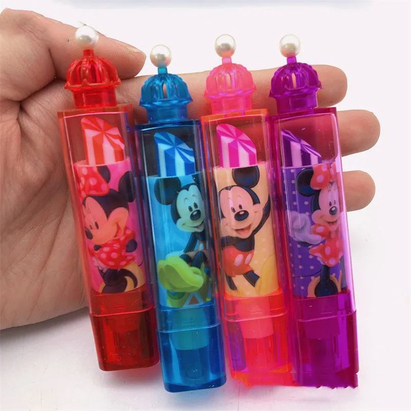 Disney Anime Mickey Mouse Eraser Kawaii Minnie Princess Rotating Eraser Cartoon Student Stationery Children Gifts