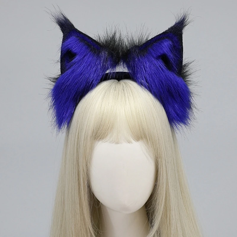 Masquerades Party Dress Up Hairhoop Moveable Cats Ear Headband Electric Hairband