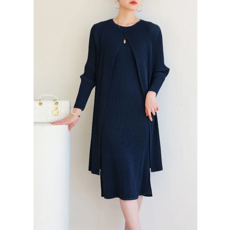 ミヤケ 2026 春 プリーツ レディース 長袖ジャケット ファッション シンプル 多用途 ウインドブレーカー カーディガン 通勤 レディース服