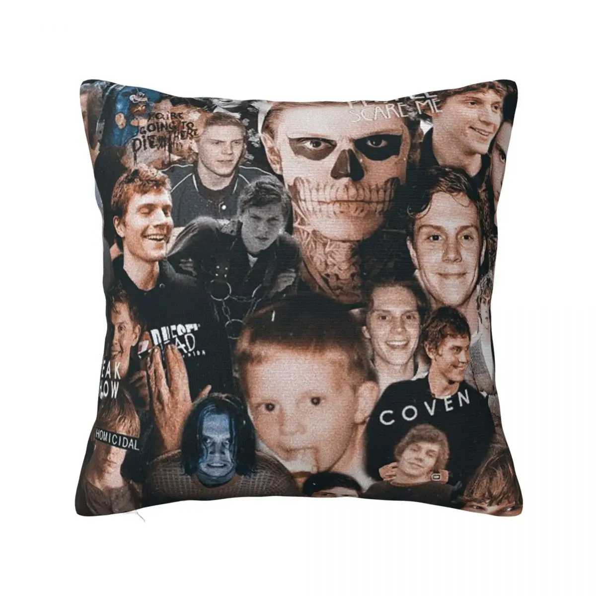 

Evan Peters Pillowcase Soft Polyester Cushion Cover Decoration Throw Pillow Case Cover Home Drop Shipping 40*40cm