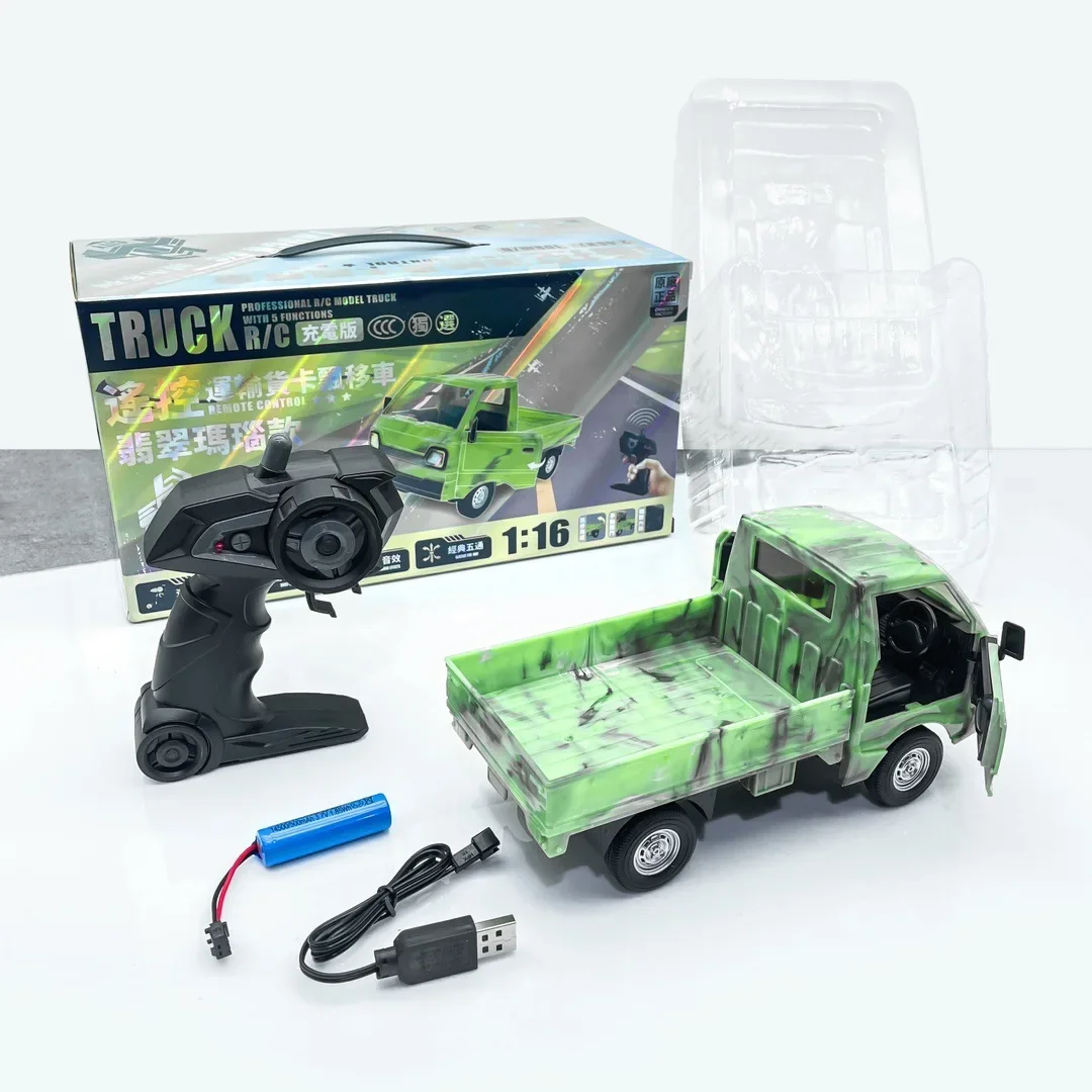 Nowy 1:16 Rc Car D15 Symulacja Drift Climbing Truck Led Light Haul Cargo Zdalnie sterowany samochód elektryczny Prezent urodzinowy dla dzieci