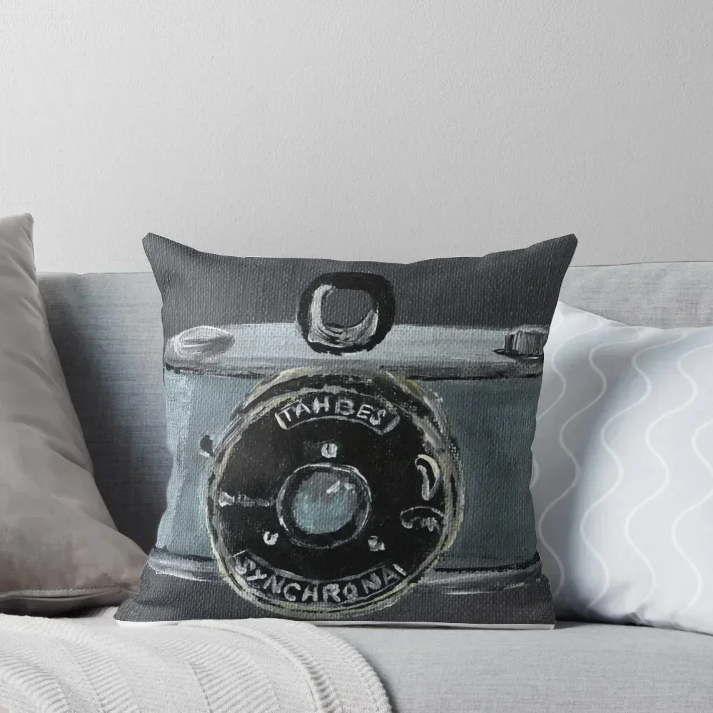 

Tahbes Vintage Film Photography Camera Acrylic Painting Throw Pillow Christmas Pillowcase Sofa Pillow Cover pillow
