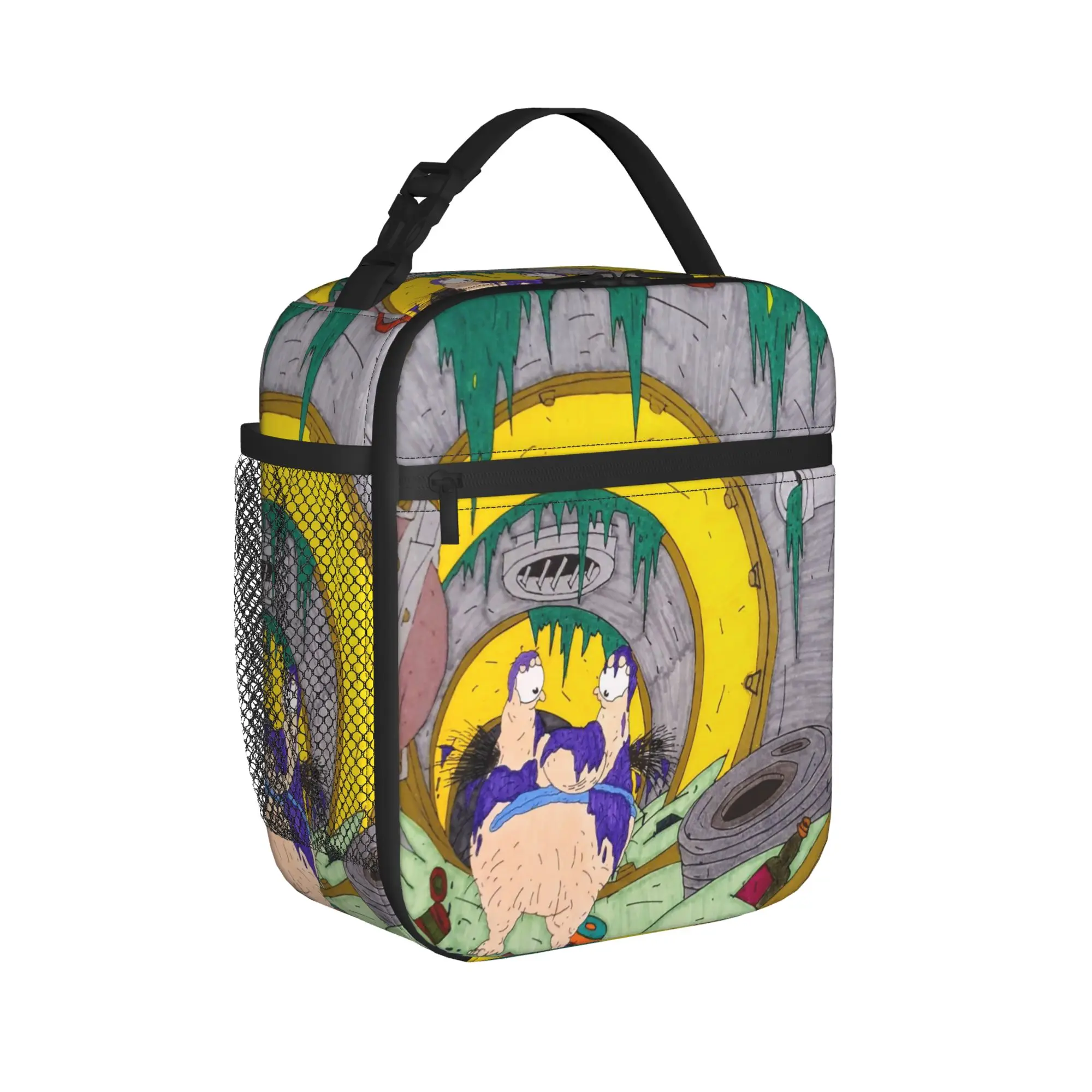 Lunch Boxes Aaahh Real M-Monsters  Accessories  Food Box Harajuku Thermal Cooler Lunch Box For School