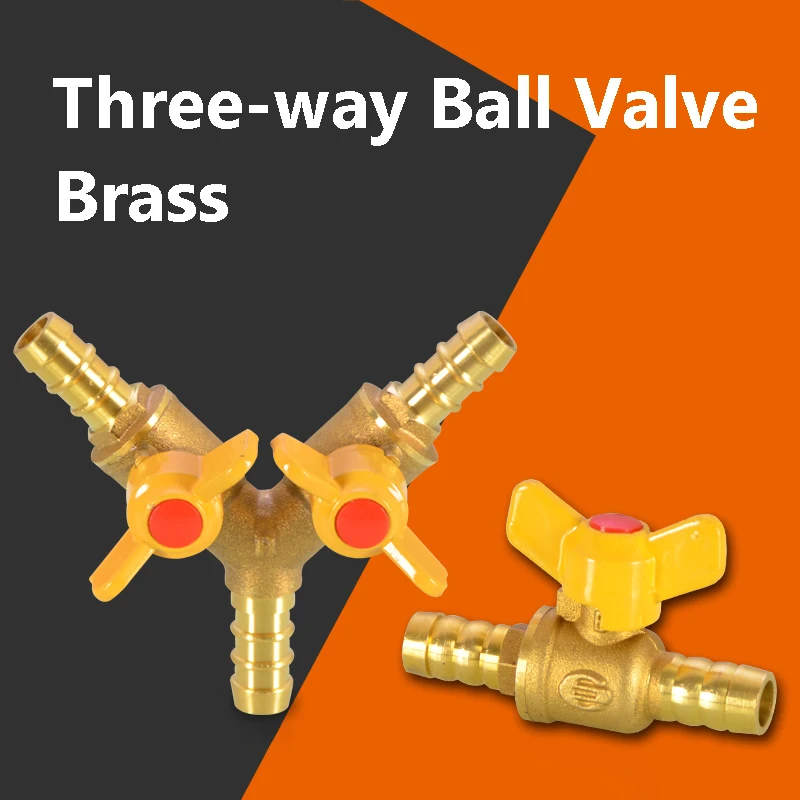 

Y-образный шланговый штуцер, 3-ходовой шаровой клапан, запорный шаровой клапан, фитинг для труб, переходник или топливный газ, вода, масло