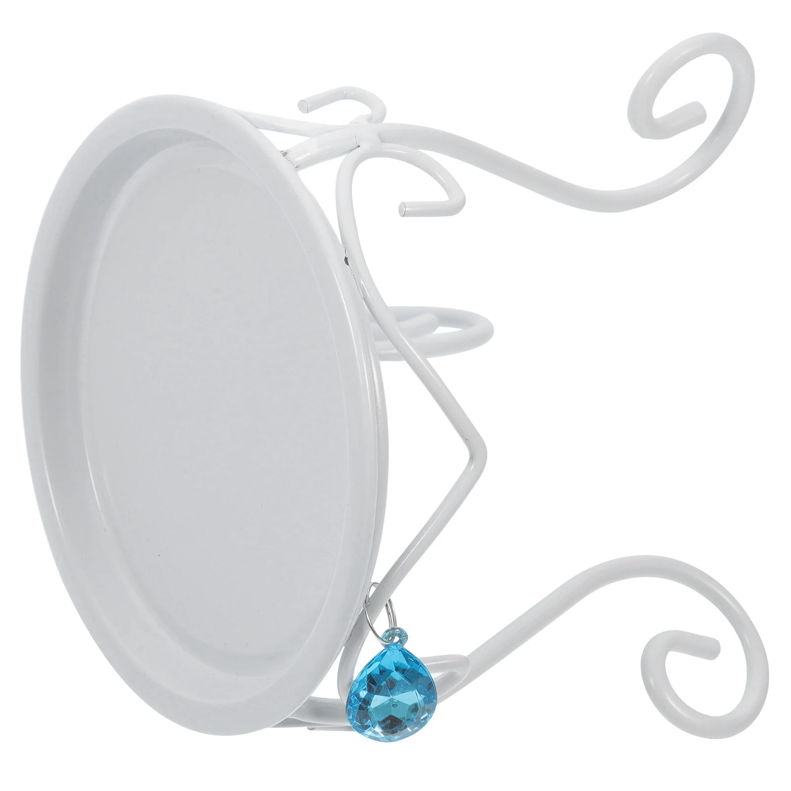 1 قطعة قاعدة الكرة الزخرفية الحديد كريستال الكرة حامل حامل النبات للاستخدام الداخلي في الهواء الطلق رف أحواض زهور معدنية حديقة حلية