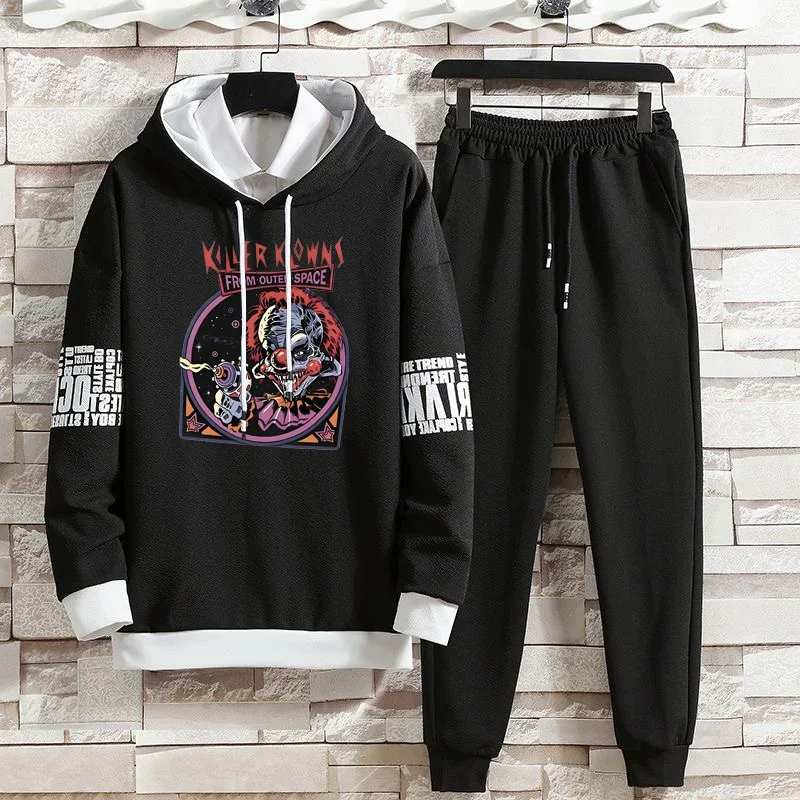 Hoodies Set Pants Pullover Clothing for Men Hoodie Casual Suits Autumn and Winter Hat Hood Sweater Hoodie Men Top Tracksuit Men