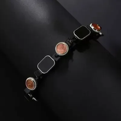 

Elegant Flower Heart Hair Band Pearl Braided Headband with Bangs Clips Adjustable Hair Hoop for Women Girls Daily Use