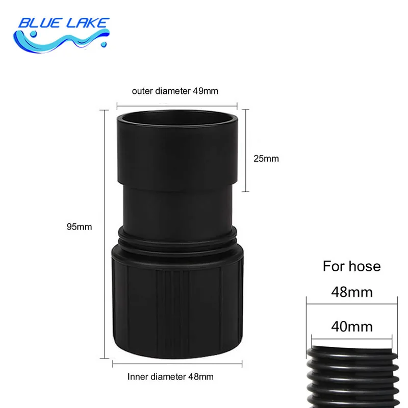 Conector de manguera de Host de aspiradora, adaptador de tubería de conexión, Mango para manguera de rosca de 32mm, 38mm, 40mm, 50mm, piezas de