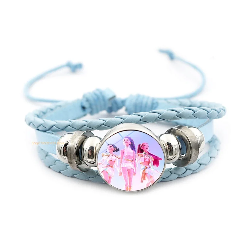 Anime-Handarmband, geflochtenes Leder, verstellbares Armband, niedliches Cosplay-Zubehör, Geburtstagsgeschenk für Kinder, Mädchen, Fans, 3 Farben – Detail 17