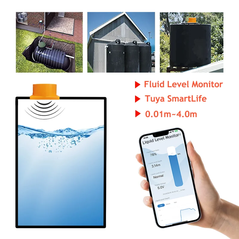 Tuya APP Ultrasone watertank V - Smart Home Water Level Sensor recensie en prijs