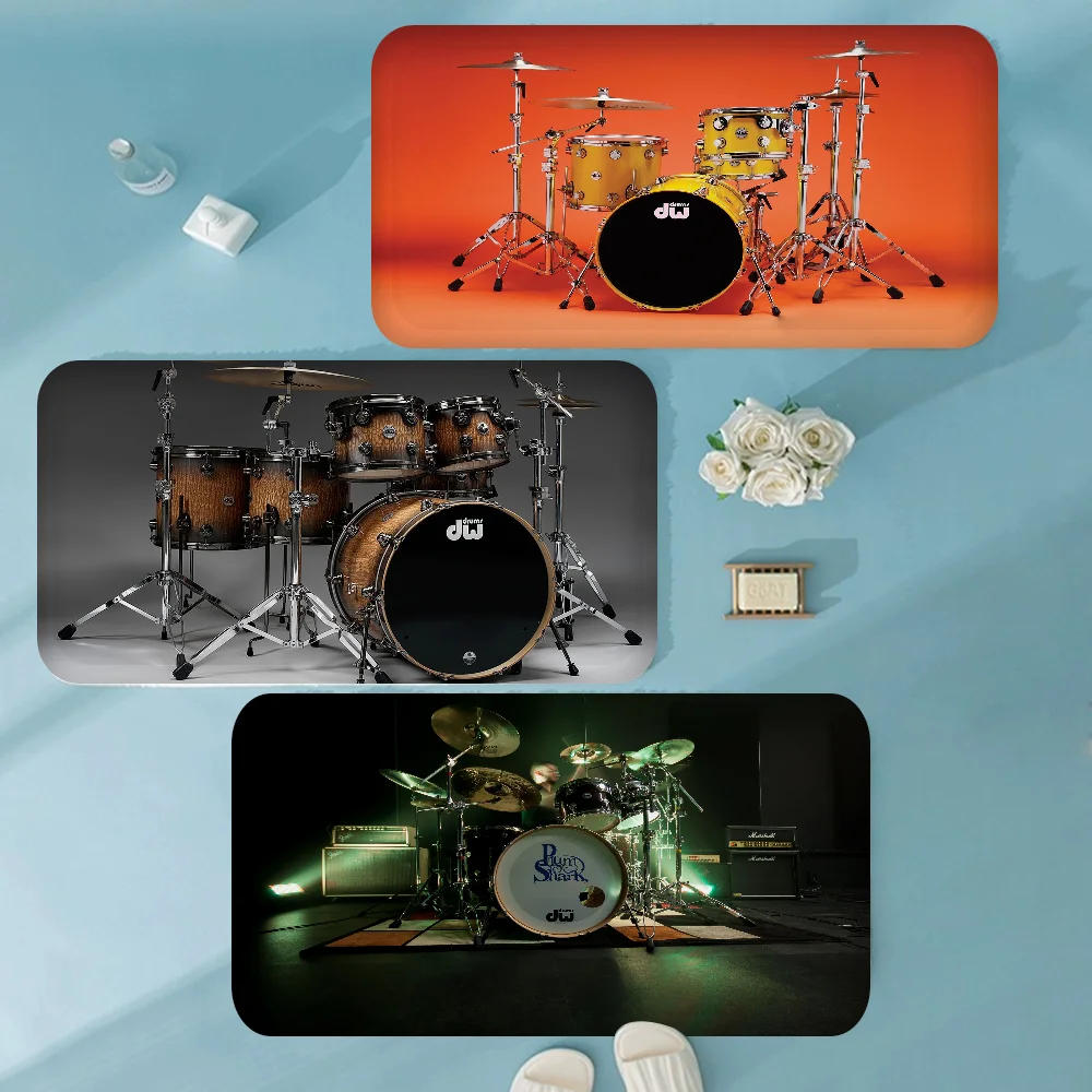 

Drum Kit Music Drum Set Instruments Bathroom Mat Anti-slip Absorb Water Long Strip Cushion Bedroon Mat Welcome Doormat